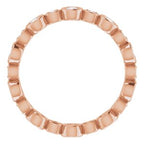 Accented Bezel-Set Eternity Band