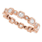 Accented Bezel-Set Eternity Band