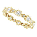 Accented Bezel-Set Eternity Band