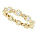 Accented Bezel-Set Eternity Band