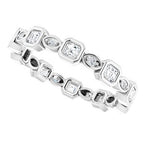 Accented Bezel-Set Eternity Band