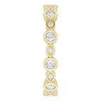 Accented Bezel-Set Eternity Band