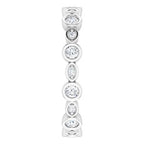Accented Bezel-Set Eternity Band