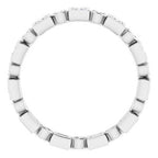 Accented Bezel-Set Eternity Band