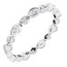 Accented Bezel-Set Eternity Band