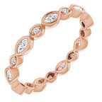 Accented Bezel-Set Eternity Band