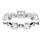 Accented Bezel-Set Eternity Band