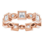 Accented Bezel-Set Eternity Band
