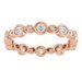 Accented Bezel-Set Eternity Band