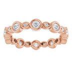 Accented Bezel-Set Eternity Band