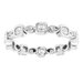 Accented Bezel-Set Eternity Band