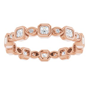 Accented Bezel-Set Eternity Band