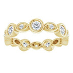 Accented Bezel-Set Eternity Band