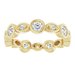 Accented Bezel-Set Eternity Band