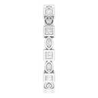 Accented Bezel-Set Eternity Band