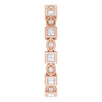 Accented Bezel-Set Eternity Band