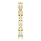 Accented Bezel-Set Eternity Band