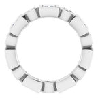 Accented Bezel-Set Eternity Band