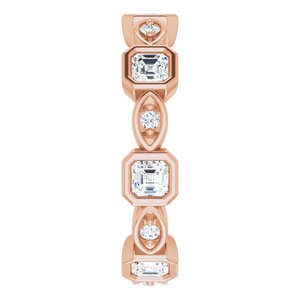 Accented Bezel-Set Eternity Band