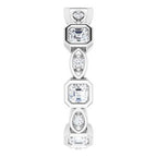 Accented Bezel-Set Eternity Band