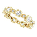 Accented Bezel-Set Eternity Band