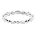 Accented Bezel-Set Eternity Band