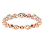 Accented Bezel-Set Eternity Band