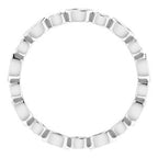 Accented Bezel-Set Eternity Band