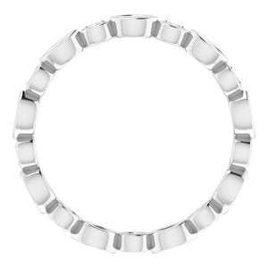 Accented Bezel-Set Eternity Band