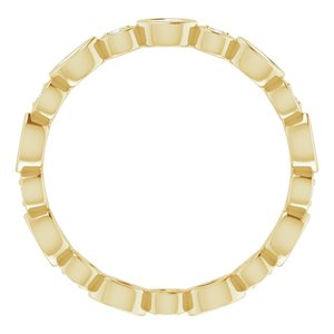 Accented Bezel-Set Eternity Band