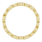 Accented Bezel-Set Eternity Band