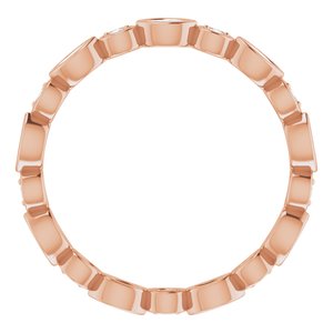Accented Bezel-Set Eternity Band