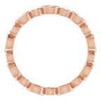 Accented Bezel-Set Eternity Band