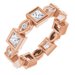 Accented Bezel-Set Eternity Band