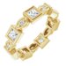 Accented Bezel-Set Eternity Band