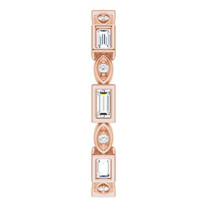 Accented Bezel-Set Eternity Band