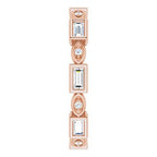 Accented Bezel-Set Eternity Band