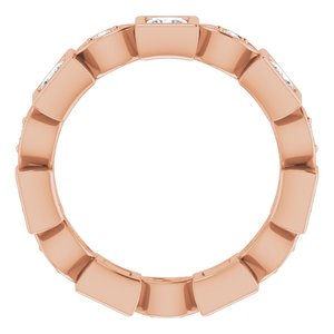 Accented Bezel-Set Eternity Band