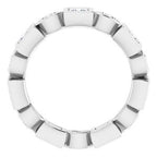 Accented Bezel-Set Eternity Band