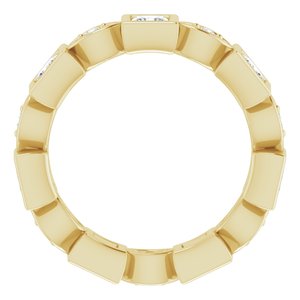 Accented Bezel-Set Eternity Band