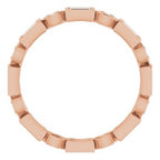 Accented Bezel-Set Eternity Band