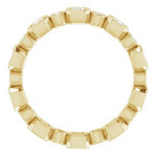 Bezel-Set Eternity Band
