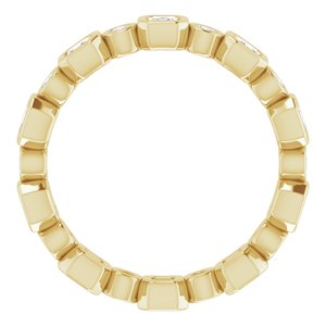 Bezel-Set Eternity Band