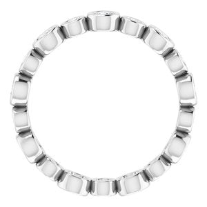 Bezel-Set Eternity Band