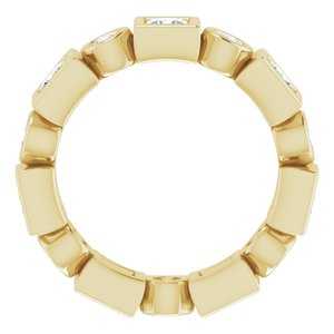 Bezel-Set Eternity Band