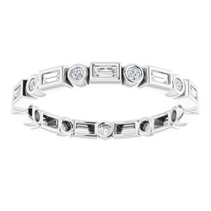 Bezel-Set Eternity Band