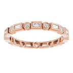 Bezel-Set Eternity Band