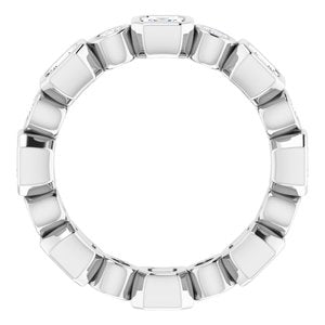 Bezel-Set Eternity Band