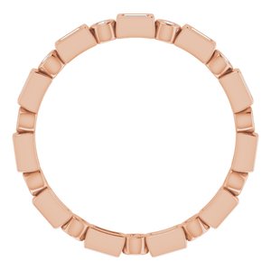 Bezel-Set Eternity Band