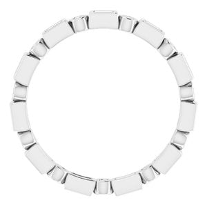 Bezel-Set Eternity Band